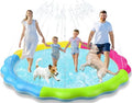 Kids Dog Splash Pad Sprinkler - Jasonwell Non Slip Dog Sprinkler Pad Splash Pool Puppy Dogs Pool Summer Outdoor Water Toys Backyard Durable Splash Pad for Toddlers Kids Small Medium Large Dogs Pet - style: Rainbow-97"