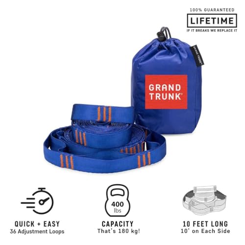 Grand Trunk Hammock Tree Trunk Straps | Hammock Suspension System - color: Blue
