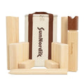 SunNordik Kubb Yard Game Set, Giant Viking Chess Outdoor Tossing Game with Carry Bag, Rubber Wood Backyard Lawn Game for Kids & Beginner - color: Classic