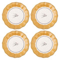 Karma, 8.75 inches Melamine Salad Plates Set of 4, Reusable Dishwasher Safe Plates for Outdoor and Indoor, Bird - color: Bird