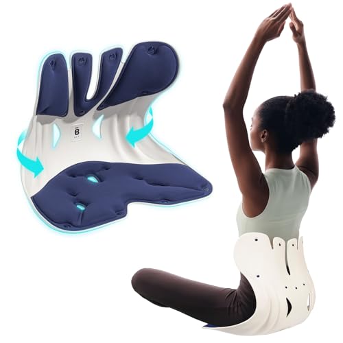 BKT Seat Cushion Chair Ergonomic Office Chair Cushions Lumbar Support for Seat Pillow Ideal for Students Office Workers Nursing Mothers Long Sitting Outdoor Fishing Floor - color: Xl-prussian Blue