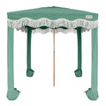 AMMSUN Beach Cabana with Fringe, 7' x 7' Boho Beach Canopy with Tassels, Easy Set up & Premium Wood Pole, Cabana Tent with Sand Pockets, Instant Sun Shade for Sand, Garden, Patio, Mint Green - color: Mint Green