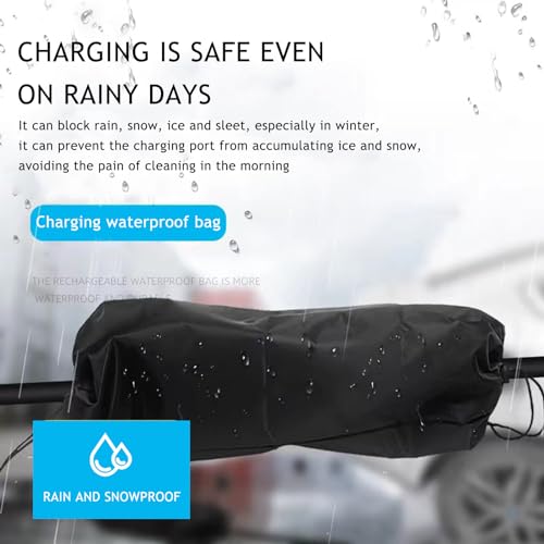 EV Charger Plug Cover, Waterproof Outdoor EV Charger Cover, Rain Sun UV Snow Dust All Weather Protection, Electric Car Charging Port Plug Cover (Double Line) - color: Double Line
