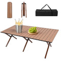 Camping Table High Load Bearing Metal Folding Portable Picnic Table for Outdoor BBQ Beach