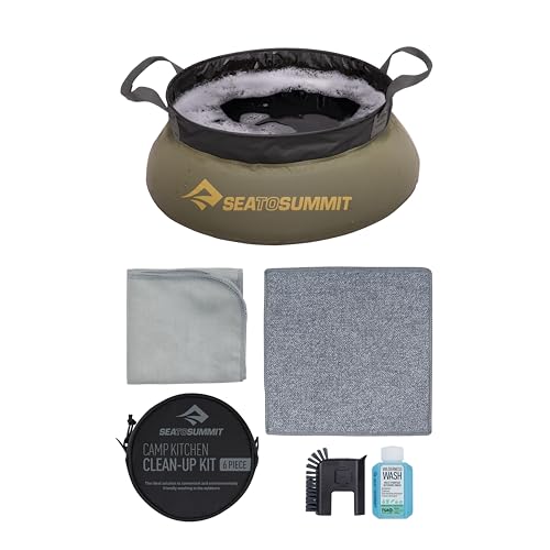 Sea to Summit Camp Kitchen 6-Piece Clean-Up Kit - color: Olive