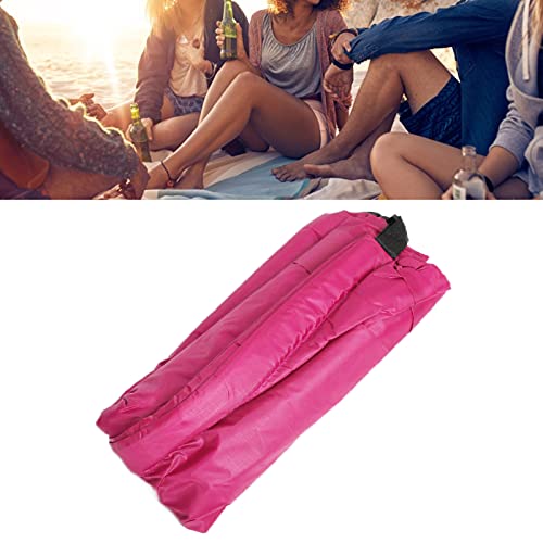 Inflatable Loungers Portable Foldable Air Sofa, Comfort, No Pump Required, Easy to Move, Pool Parties, Ideal for Outdoor Supplies, Rose Red, 240x70cm, 438g