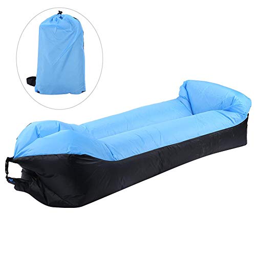 Keenso Air Bed, Oxford Cloth Camping Inflatable Sofa Outdoor Bag Ultralight Beach Camping Travel Sleeping Bag Air Bed Lounger Chair