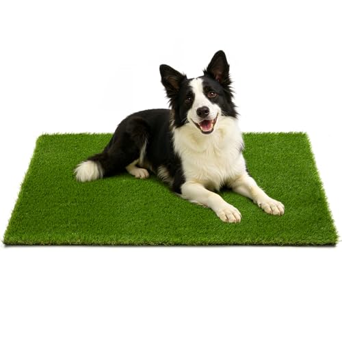 Artificial Grass Turf Grass for Dogs & Outdoor Use, Realistic Fake Lawn Grass for Patio, Garden, Balcony, Durable Turf for Indoor Outdoor Mats (47.3 x 31.5 in) - size: 47.3 x 31.5 in(For Large Dogs)