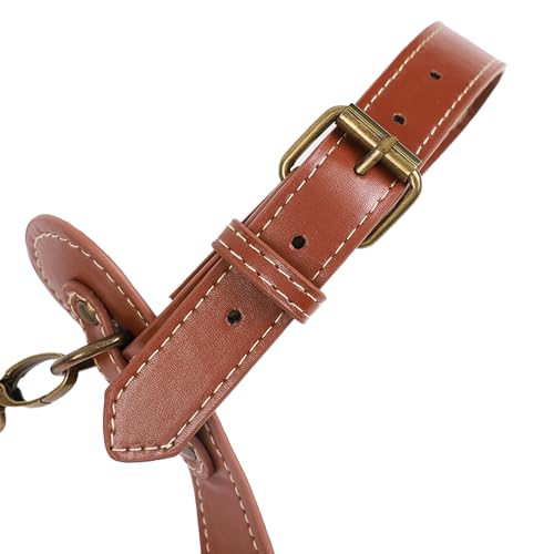 PU Leather Handle Picnic Blanket Carry Strap Adjustable Blanket Strap Motorcycle Tour Yoga Mat Luggage Belt (51CM)