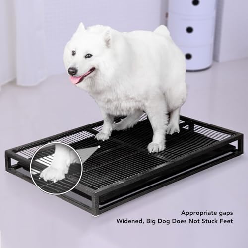 Dog Potty Tray, Pet Indoor Dog Training Toilet, Pet Litter Box Dog Training Toilet, Puppy Pee Pad Holder Mesh Pad Tray, Dog Potty Training Pee Pad Holder for Small Dogs - size: Medium