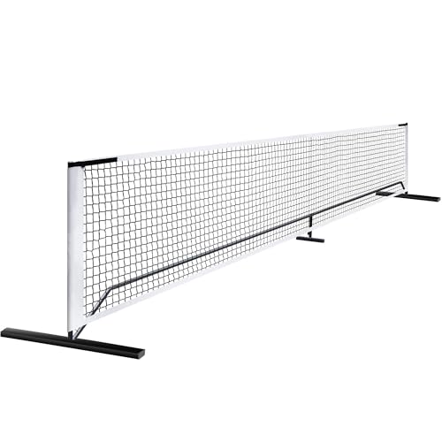 22FT Regulation Pickleball Net Set - Heavy Duty Metal Frame Portable Pickleball Net System with Carry Bag for Backyard, Driveway & Outdoor Games - style: Pickleball Net with Court Marker