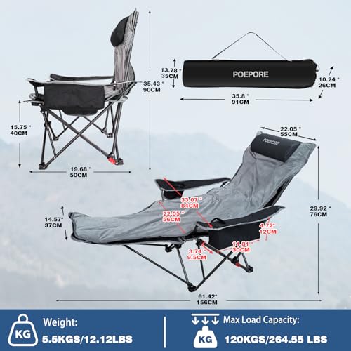 2-Pack Reclining Camping Chair 4 Position with Foot Rest Comfortable for Adults 265Ibs Folding Lounger Mesh Beach Chair with Cooler Bag,Cotton Cushion and Cup Holder for Outdoor Patio - color: Black, style: 2-Pack with Cotton Pad