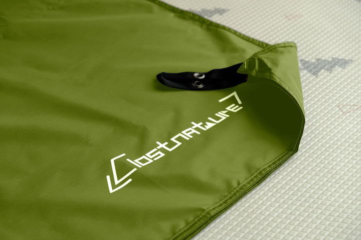 Clostnature Tent Footprint - Waterproof Camping Tarp, Heavy Duty Tent Floor Saver, Ultralight Ground Sheet Mat for Hiking, Backpacking, Hammock, Beach - Storage Bag Included - color: Green, size: 87'' x 59''
