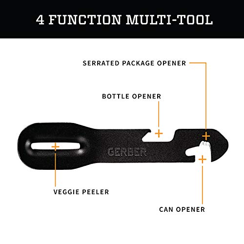 Gerber Gear ComplEAT Camping Utensils Set for Outdoor Cooking, Camping Cutlery with Fork, Spoon, Tongs, Spatula and Multi-Functional Tool, Burnt Bronze