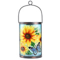 Hanging Solar Lantern Outdoor Waterproof LED Solar Lights Sunflower Decorative Solar Lanterns Tabletop Lamp for Outdoor Patio Garden Yard Decor - style: Sunflower