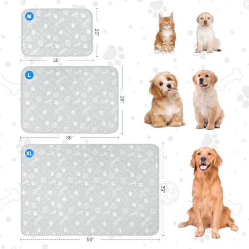 MH MYLUNE HOME Self Cooling Mat for Large Dog, 44”x32” Cool-Chill Cooling Fiber & Endothermic Color Changing Pet Cooling Pad, Foldable & Washable Non-Toxic Summer Pet Blanket - size: X-large: 44"x32"