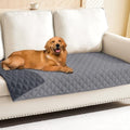 Smiry Waterproof Dog Bed Cover Pet Blanket, Soft Washable Dog Blanket for Furniture Bed Couch Sofa Reversible, Checkered (30"x90", Grey/Dark Grey) - color: Grey/Dark Grey, size: 30x90 Inch