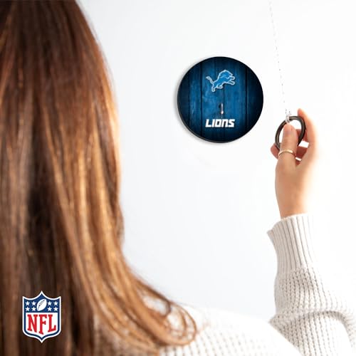 Solid Wood NFL Hook & Ring Toss Set with Direct Print HD Team Graphics – Easy Hang Hook and Ring Toss Target – Great Gift for Any Football Fan! Ring Toss Family Game for a Game Room