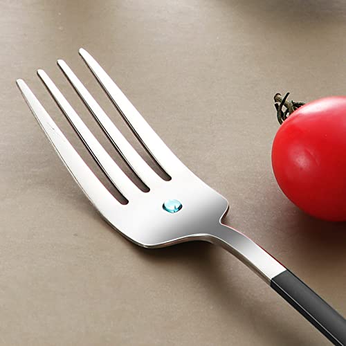 VANRA 4-Piece Portable Travel Utensils Set with Case 18/8 Stainless Steel Flatware Set Reusable Cutlery Set with Fork Spoon Knife Chopstick for Lunch Travel Camping School Work Picnic (Black) - color: Black, size: Fork Spoon Knife Chopstick