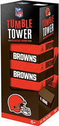 MasterPieces Game Day - NFL Cleveland Browns - Officially Licensed Tumble Tower, Real Wood Blocks - style: Cleveland Browns