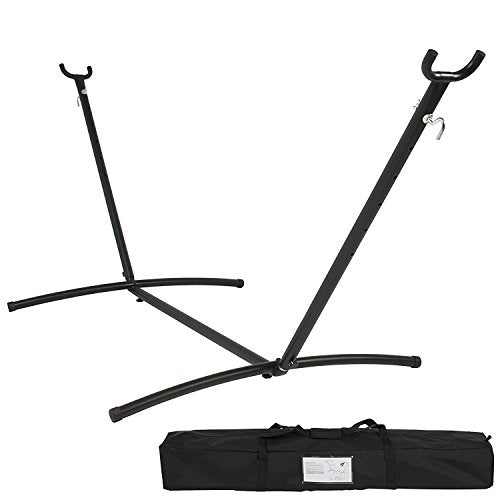 Meda| Products 9' Portable Heavy-Duty Steel Hammock Stand W/Carrying Case, Weather-Resistant Finish, 450lb. Capacity