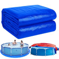 15FT Round Pool Ground Cloths,185g/㎡ Density Heavy Duty Pool Liner Pad,Waterproof PE Swimming Pool Liner Pad,Anti-Aging Puncture Resistant Pool Ground Mat for Protect Above Ground Pool Blanket