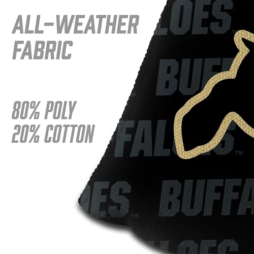 YouTheFan Officially-Licensed NCAA Set of 4 Cornhole Bags - All Weather Regulation 6” x 6” Size - 16oz Weight - Designed in USA - color: Colorado Buffaloes - Black