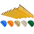 WIGING Outdoor Waterproof Retractable Sun Shade Sail, Slide Wire Wave Canopy Cover with Mounting Kit for Patio Garden Backyard Deck Pergola