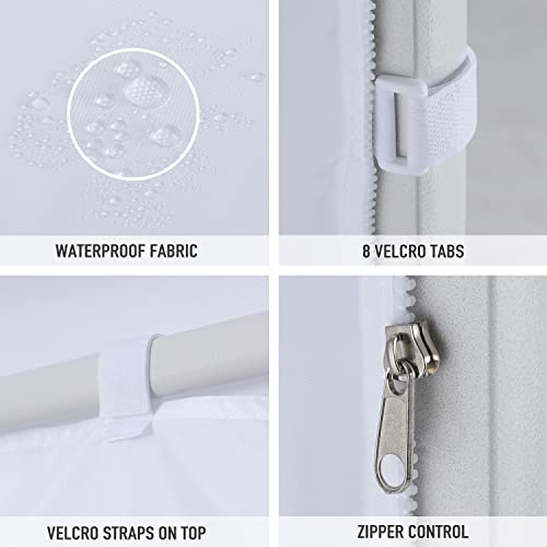 COOSHADE Instant Canopy SunWall 8x8 Canopy SideWall for Pop up Canopy Tent, 1 Pack Sidewall Only, White - color: White, size: 8x8-Standard