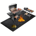 Large 76x52 inches Under Grill Mat for Outdoor Grill,Double-Sided Fireproof Grill Pad for Fire Pit,Indoor Fireplace Mat Fire Pit Mat,Oil-Proof Waterproof BBQ Protector for Deck and Patio - size: 76x52in(0.6mm)