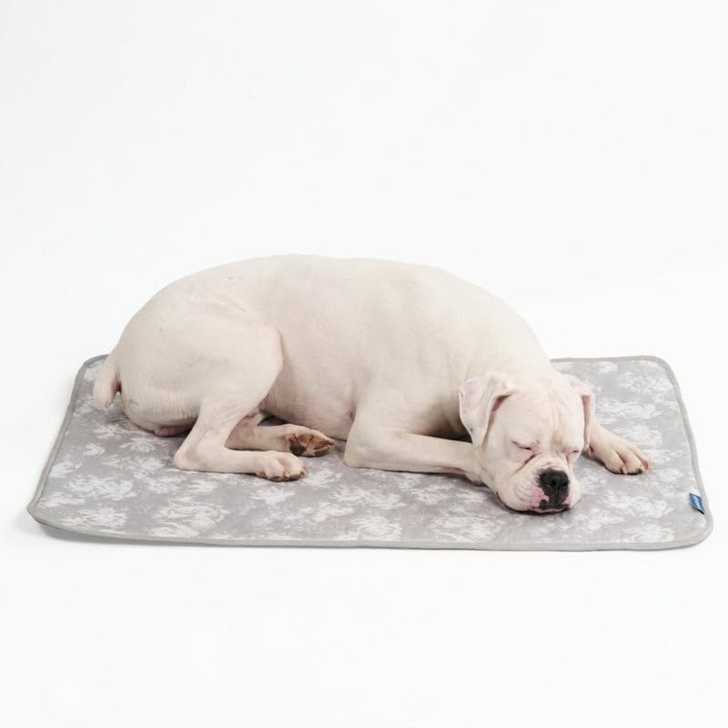 Spark Paws Cooling Mat for Dogs - Self Cooling Dog Mat & Pet Cooling Pad for Large, Medium & Small Dogs - Non-Toxic, Non-Gel Washable Cooling Bed - Cloud Grey - Size XL - color: 03 - Cloud Grey, size: X-Large