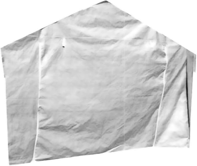 10X20 Canopy Tarp Carport (Front Panel White) - color: Front Panel White