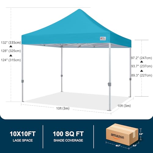 MASTERCANOPY Pop Up Canopy Tent Commercial Grade 10x10 Instant Shelter (Sky Blue) - color: Sky Blue, size: 10x10