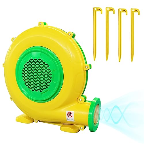 Air Blower, 950W 1.25HP Bounce House Blower, Portable Pump Fan Perfect for Inflatable Bouncy Castle, Jumper, Water Slide, Leaf Blower Corded(950 Watt 1.25HP) - style: 950W 1.25HP