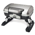 Cuisinart Petite Gourmet Portable Gas Grill, Compact Portable Grill Propane, 150 Sq. In. Cooking Surface, 5,500 BTU Burner Small Gas Grills for Camping, BBQ, Folding Legs and Carry Handles, Stainless - color: Petit Gourmet Tabletop Gas Grill, Stainless St