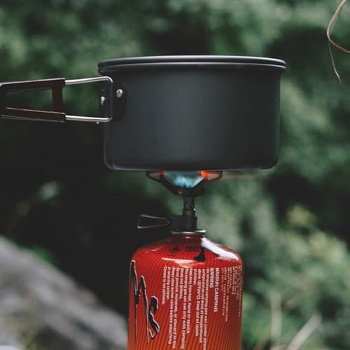 Ultralight Backpacking Stove Portable Pocket Stove Titanium Camping Gas Burner only 26g with 1 Extra Backup O-Ring