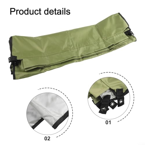Windshield Privacy Screen For Outdoor Activities, Lightweight For Camping Windscreen With Storage Bag(green（no pole）)