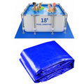 18FT Square Pool Liner Pad for Above Ground Pools, Thickened Puncture-Resistant Under Mat, Heavy-Duty Underlayment, Outdoor Tarp Protector for Concrete/Lawn, Pool Floor Base Pad, Extends Liner Life - size: 18' x 18' (Square)