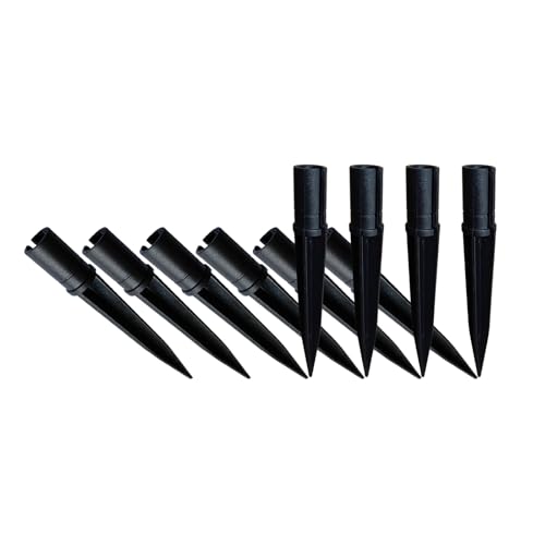 Replacement Stakes for Solar Lights, 10Pack ABS Reinforced Ground Spikes(Fit for Pole Outer Diameter 0.39 inch & Inner 0.51 inch), Solar Wheat Ear Lights Stakes for Outdoor Pathway Christmas - size: OD-0.39"&ID-0.51"ABS