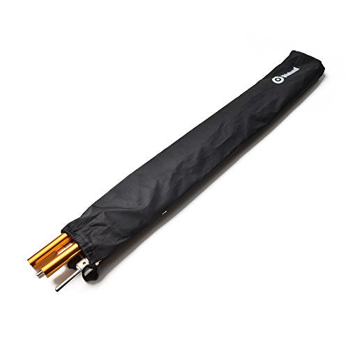Odoland Adjustable Telescoping Aluminum Tarp and Tent Poles Set of 2 - Collapsible Lightweight for Camping, Backpacking, Hammocks, Sun Shade Shelters, and Awnings - size: Thickness 1mm