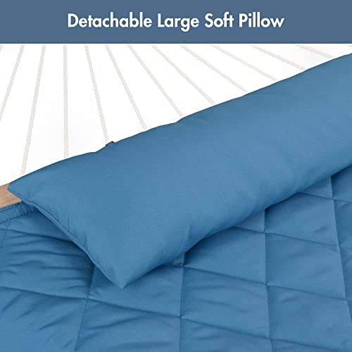 ANOW Outdoor Hammock Pad and Pillow Set Only, Heavy Duty Hammock Pad, Blue - color: Blue