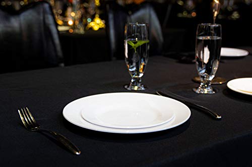 POSATE 60PCS White Disposable Plastic Plates, Heavy Duty Plates for Wedding/Party, 30PCS Dinner Plates 10.25’’ and 30PCS Dessert/Salad Plates 7.5’’, White Plates for Party Event - color: White