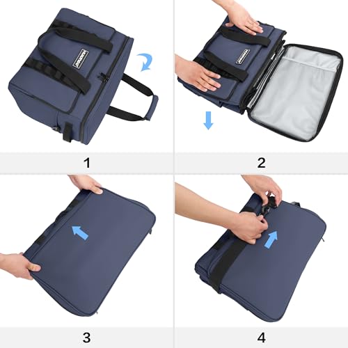 Soft Insulated Cooler Bag Collapsible Large Travel Coolers Soft Sided Coolers Ice Chest, Leakproof, Waterproof - color: blue