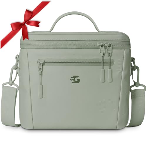 GLORIEROO Insulated Lunch Box Bag Women Girls - Waterproof Leakproof Lightweight Reusable Cooler for School Work Picnic - Back to School - color: Green, size: Small 8L