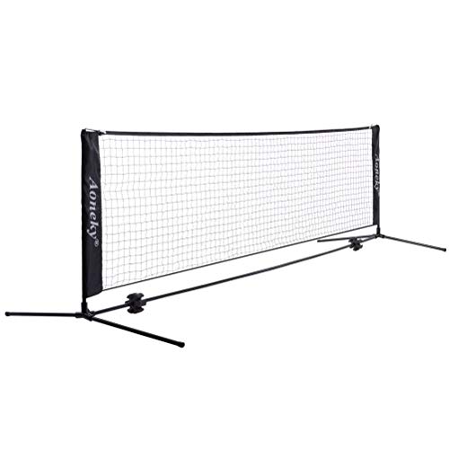 Aoneky Mini Portable Tennis Net for Driveway - Kids Soccer Tennis Net - Pickleball Net - size: 10 Feet