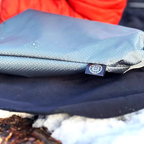 Savior Survival Gear - Outdoor Windproof, Waterproof Fleece Blanket - Portable, Lightweight - Stadium, Picnic, Hiking, Roll-up Travel Blanket, Grey