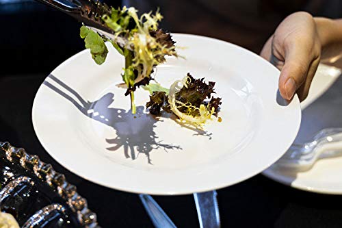 POSATE 60PCS White Disposable Plastic Plates, Heavy Duty Plates for Wedding/Party, 30PCS Dinner Plates 10.25’’ and 30PCS Dessert/Salad Plates 7.5’’, White Plates for Party Event - color: White