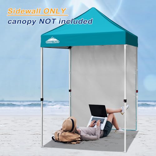 EAGLE PEAK Canopy Sidewall for 5x5 Pop Up Canopy Frame, Single Side Wall Panel Only (Fits 5x5 Straight Leg Frame, Canopy Top or Frame NOT Included), Turquoise - color: Turquoise