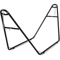 gafete Universal 2 Person Hammock Stand Only, 600 lbs Capacity, Fits 9 to 14ft Hammocks, Adjustable Double Heavy Duty Powder-Coated Steel Stand for Outside, Multi-Use (Black) - color: Black