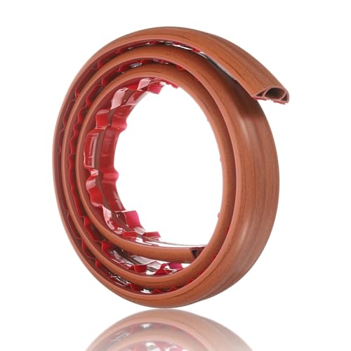HARFINGTON 4ft Cord Cover Floor W0.6 x H0.33 Inner Channel PVC Hide Extension Cable Floor Wire Hider Wire Covers Protector for Prevent Cable Trips Cables Management, Wood Brown - color: Wood Brown, size: 4ft